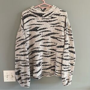 Maurices Zebra Knit Cozy Sweater Medium